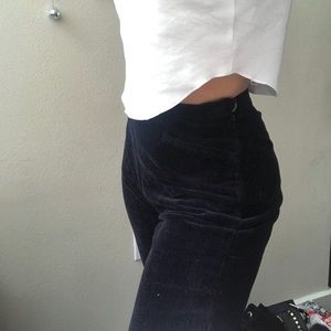 Black corduroy pants